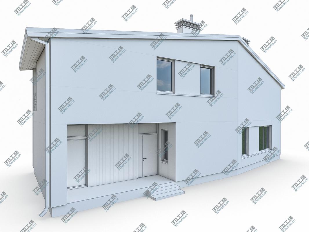 images/goods_img/2021040162/3D model Modern Cottage Houses - 6 Pack/4.jpg